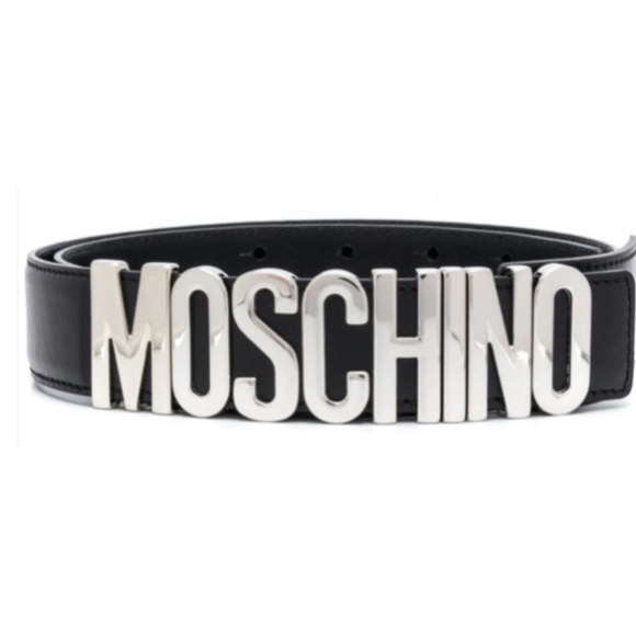 MOSCHINO ~Logo Lettering Buckle Belt (NWT)